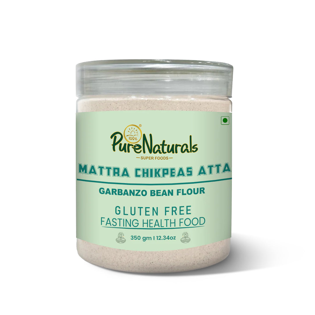 PureNaturals Gluten Free Mattra Chickpeas Atta (Garbanzo Bean Flour)- 350 Gm