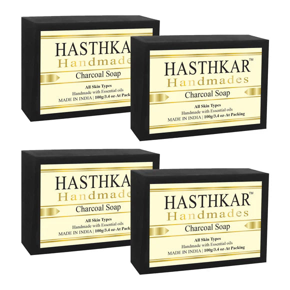Hasthkar Handmade Glycerine Charcoal Soap- 100gm