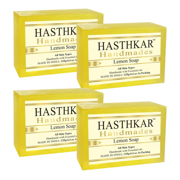Hasthkar Handmade Glycerine Lemon Soap- 125gm