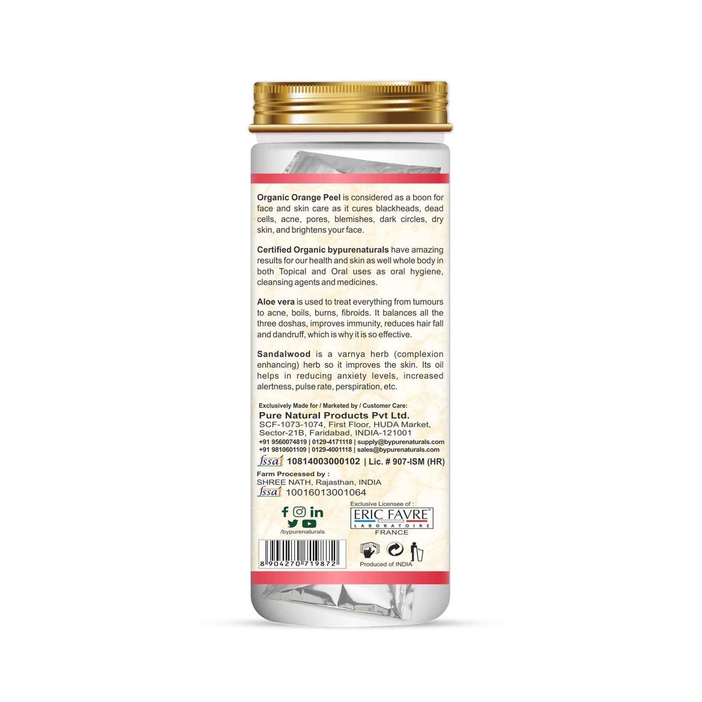 byPureNaturals 100% Organic Skin Care Starter Kit- 100 Gm