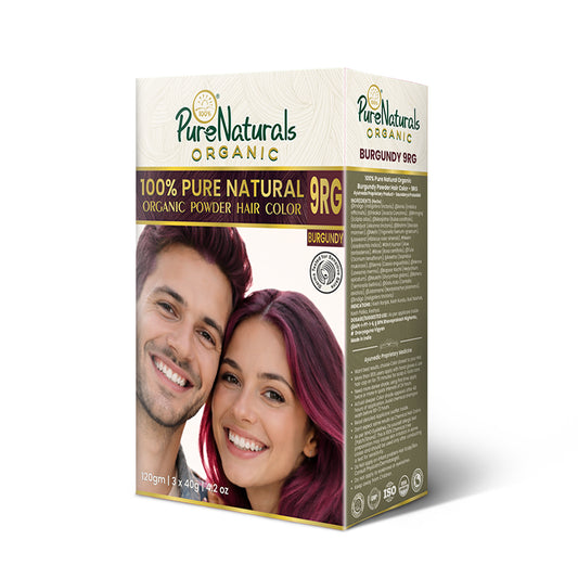 100% Organic Pure Natural Powder Hair Colour-120 Gm- 9RG Burgundy