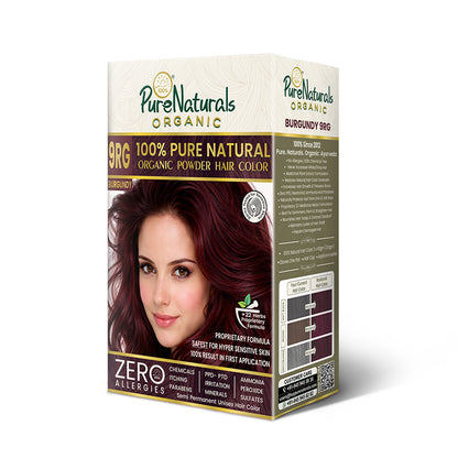 100% Organic Pure Natural Powder Hair Colour-120 Gm- 9RG Burgundy