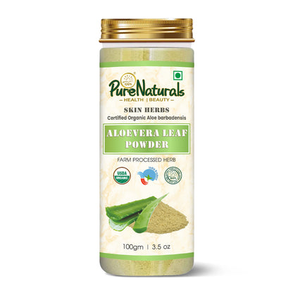 100% Organic Aloevera Powder- 100 Gm