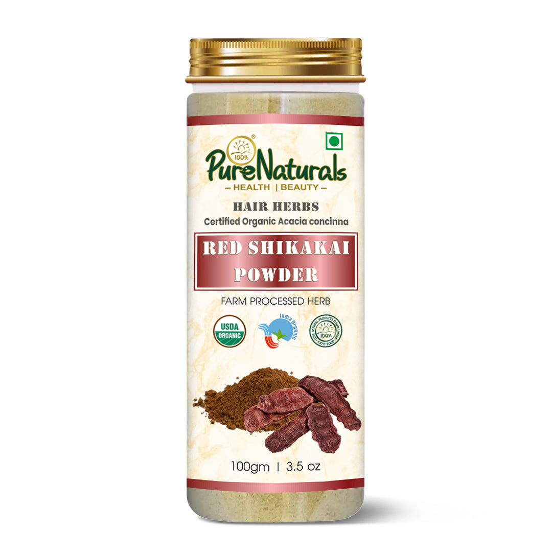 100% Organic Red Shikakai Powder- 100 Gm