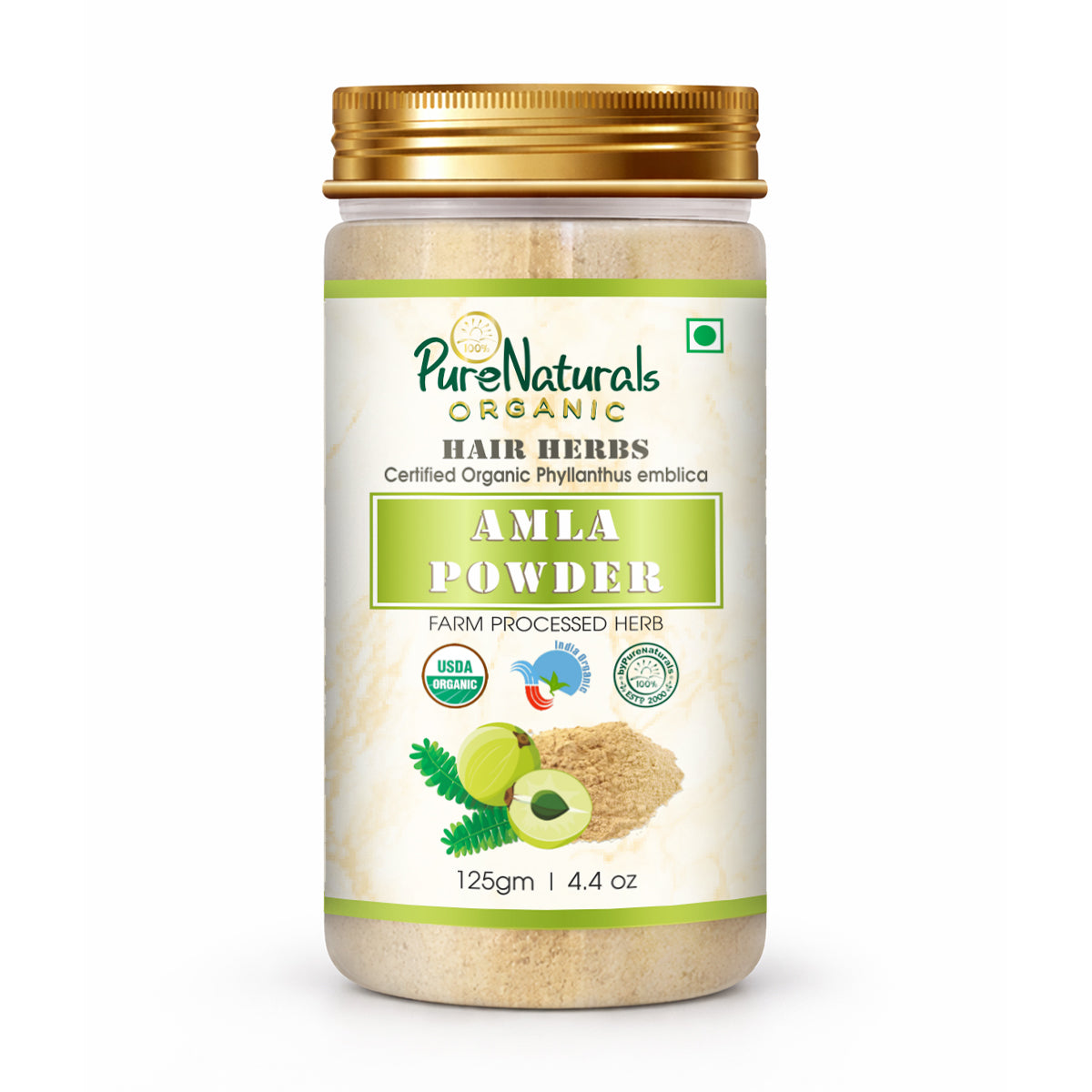 100% Organic Amla Powder- 125 Gm
