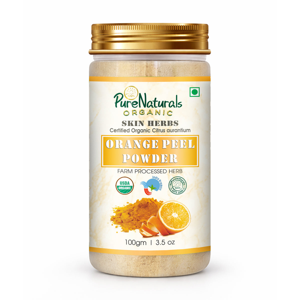 100% Organic Orange Peel Powder- 100 Gm