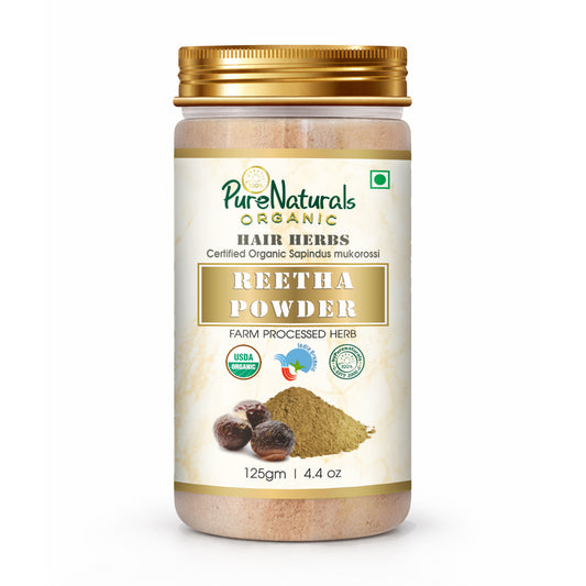 100% Organic Reetha Powder- 125 Gm