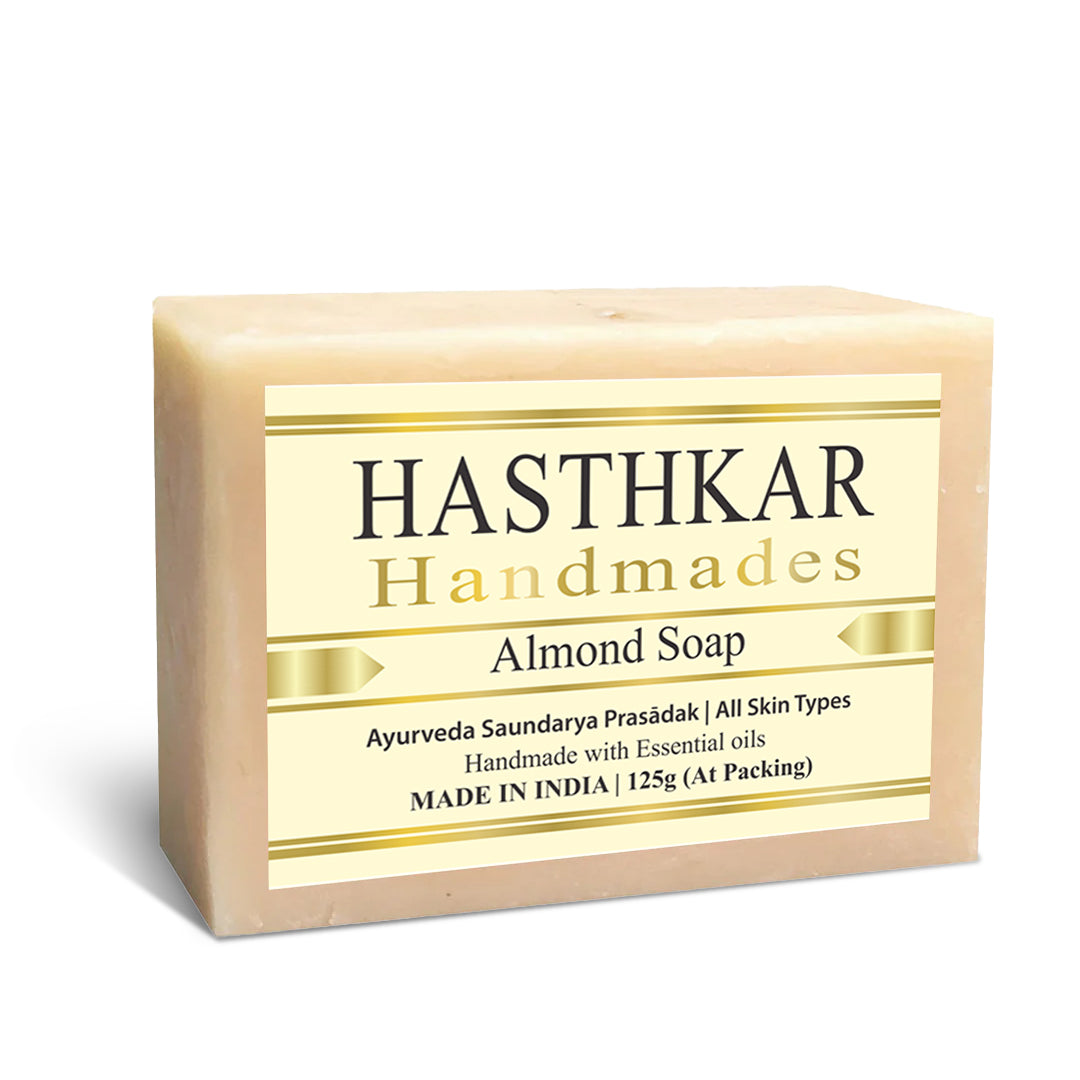 Hasthkar Handmade Glycerine Almond Soap- 125gm