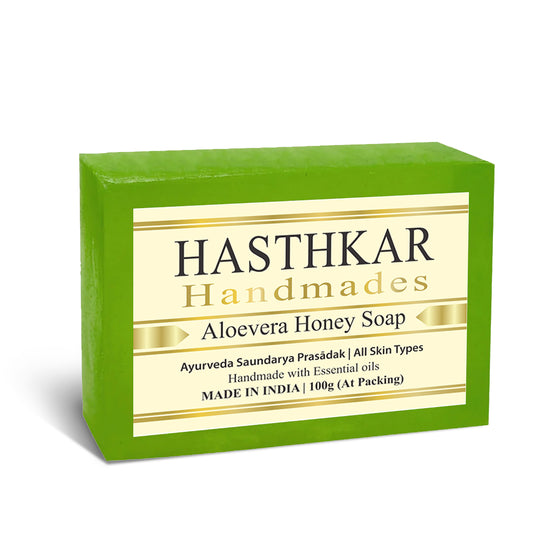 Hasthkar Handmade Glycerine Aloevera Honey Soap- 100gm