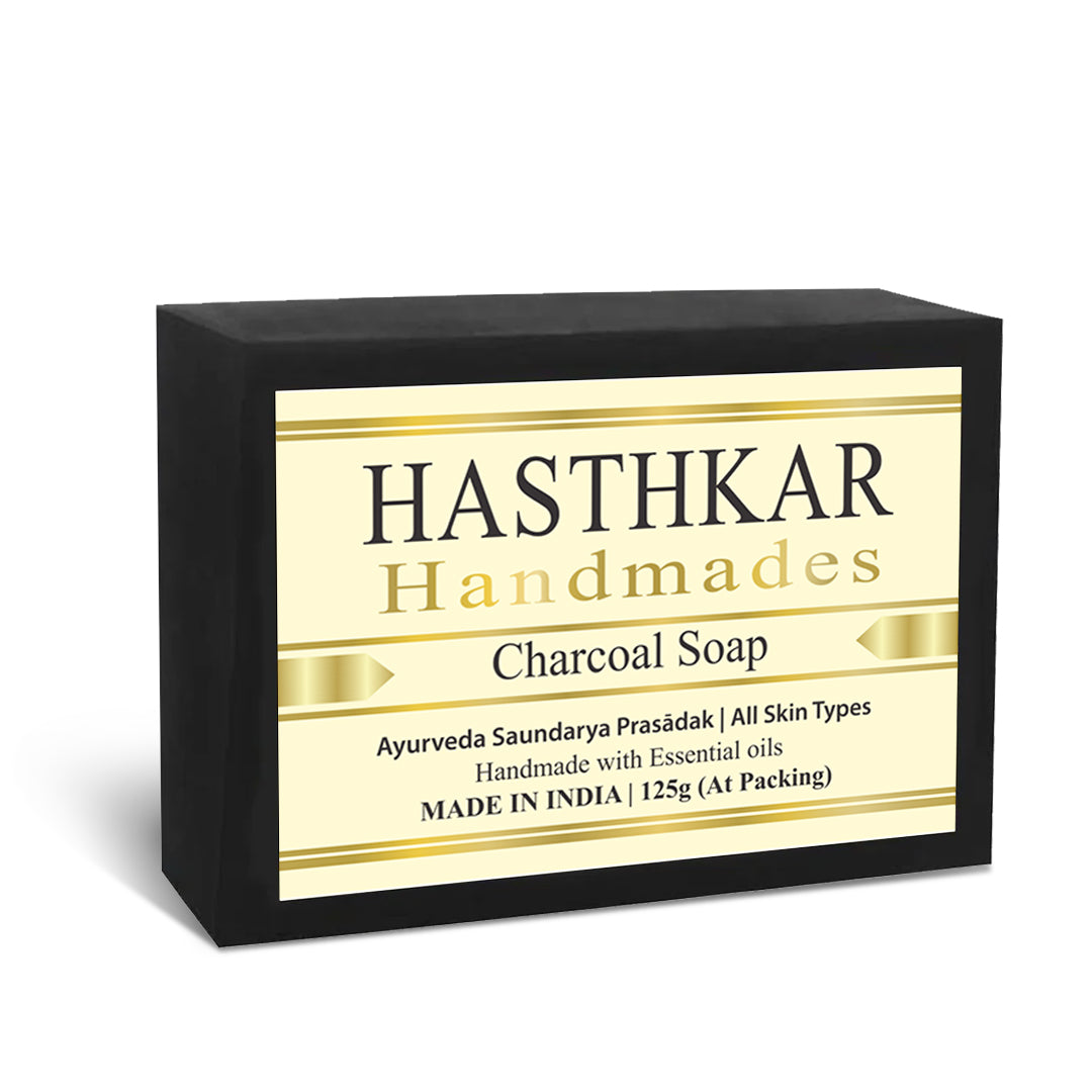 Hasthkar Handmade Glycerine Charcoal Soap- 125gm