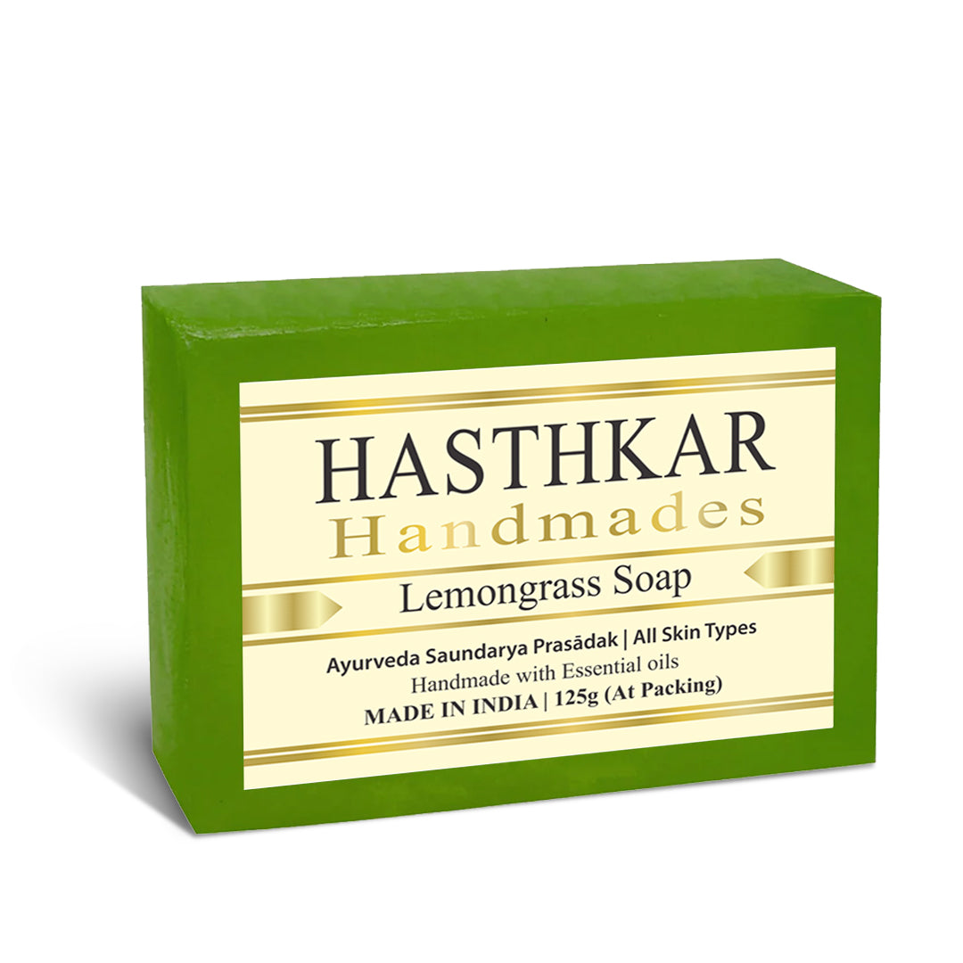 Hasthkar Handmade Glycerine Lemon Grass Soap- 125gm