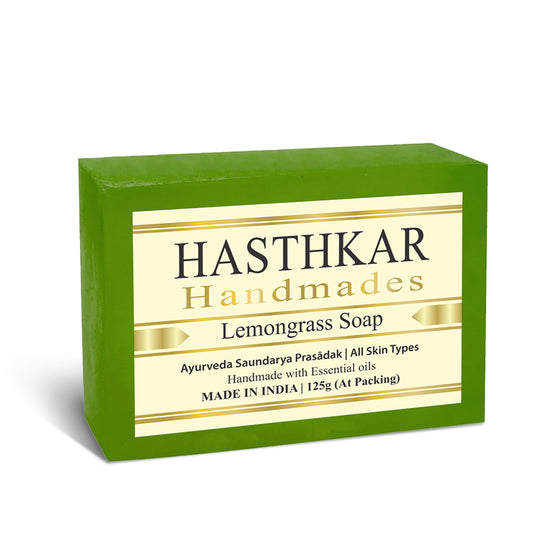Hasthkar Handmade Glycerine Lemon Grass Soap- 125gm