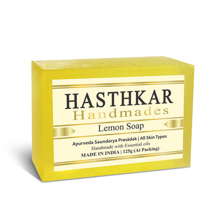 Hasthkar Handmade Glycerine Lemon Soap- 125gm