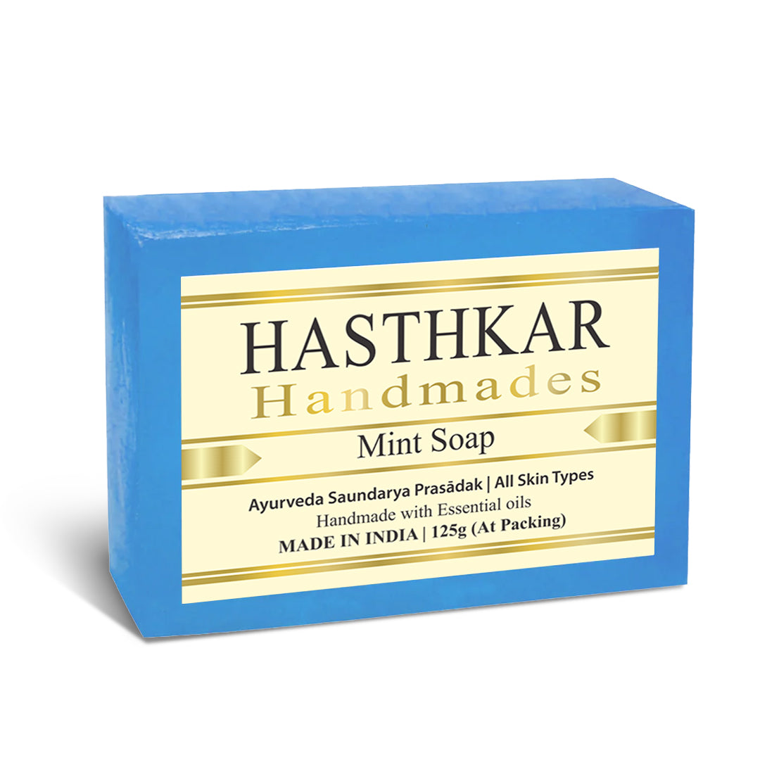 Hasthkar Handmade Glycerine Mint Soap- 125gm