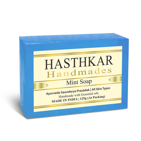 Hasthkar Handmade Glycerine Mint Soap- 125gm
