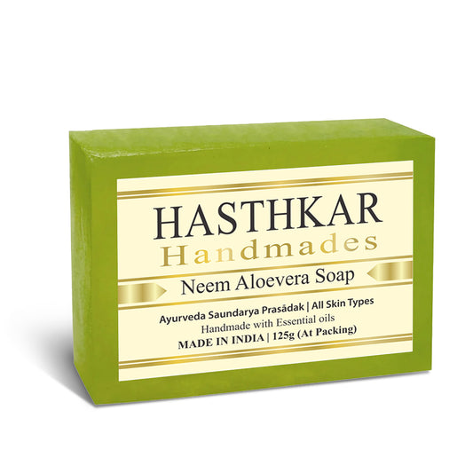 Hasthkar Handmade Glycerine Neem Aloevera Soap- 125gm