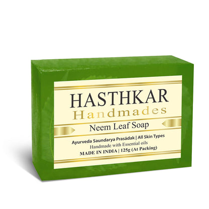 Hasthkar Handmade Glycerine Neem Leaf Soap- 125gm