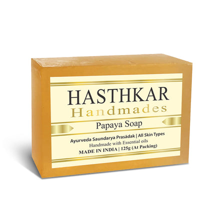 Hasthkar Handmade Glycerine Papaya Soap- 125gm