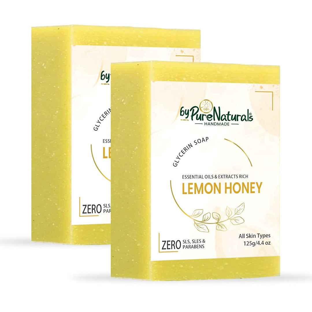 byPureNaturals SLS & Paraben Free Lemon Honey Soap- 125gm