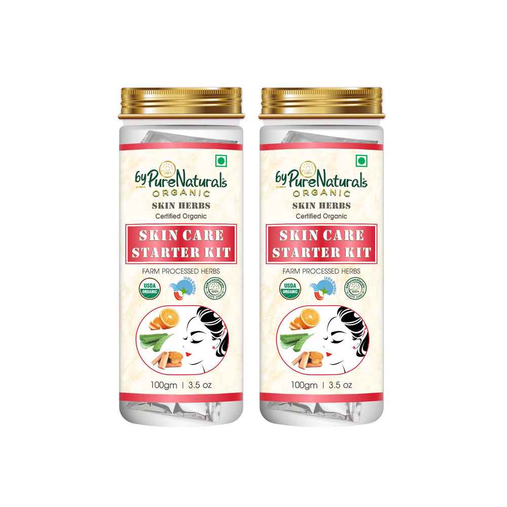 byPureNaturals 100% Organic Skin Care Starter Kit- 100 Gm