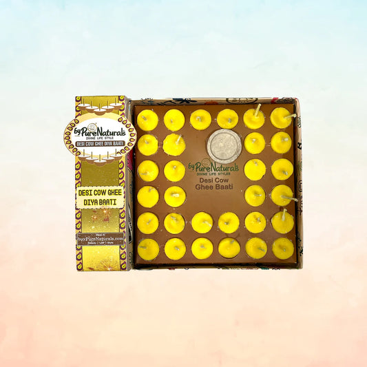 Cow Ghee Diya Baati for Pooja- 30pcs