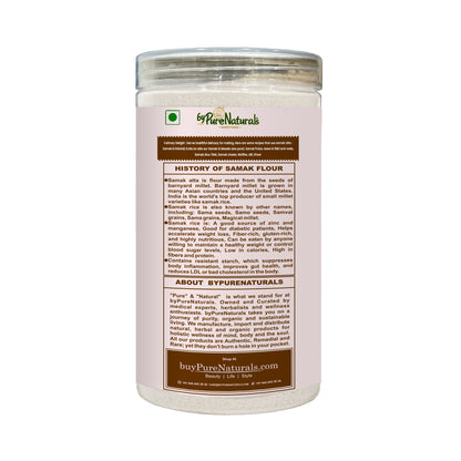 byPureNaturals Gluten Free Sama Rice Atta (Barnyard Millet Flour)- 500 Gm - BuyPureNaturals