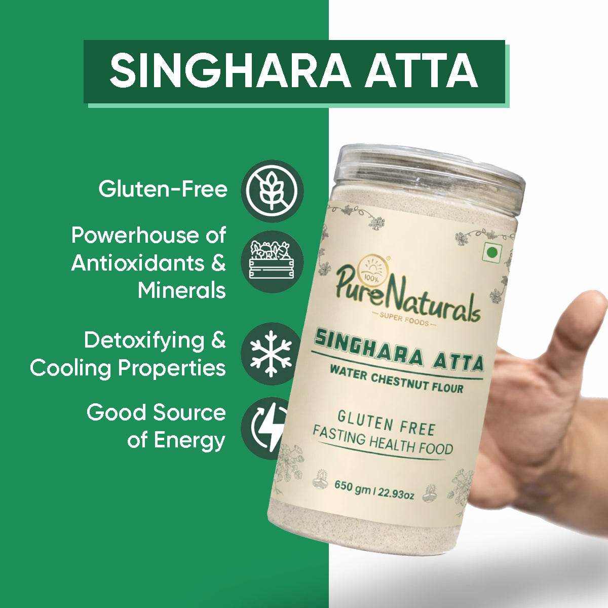 Gluten Free Atta – Singhara (Water Chestnut) Flour 650g