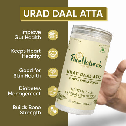 Gluten Free Atta – Urad Dal (Black Lentil) Flour 650g