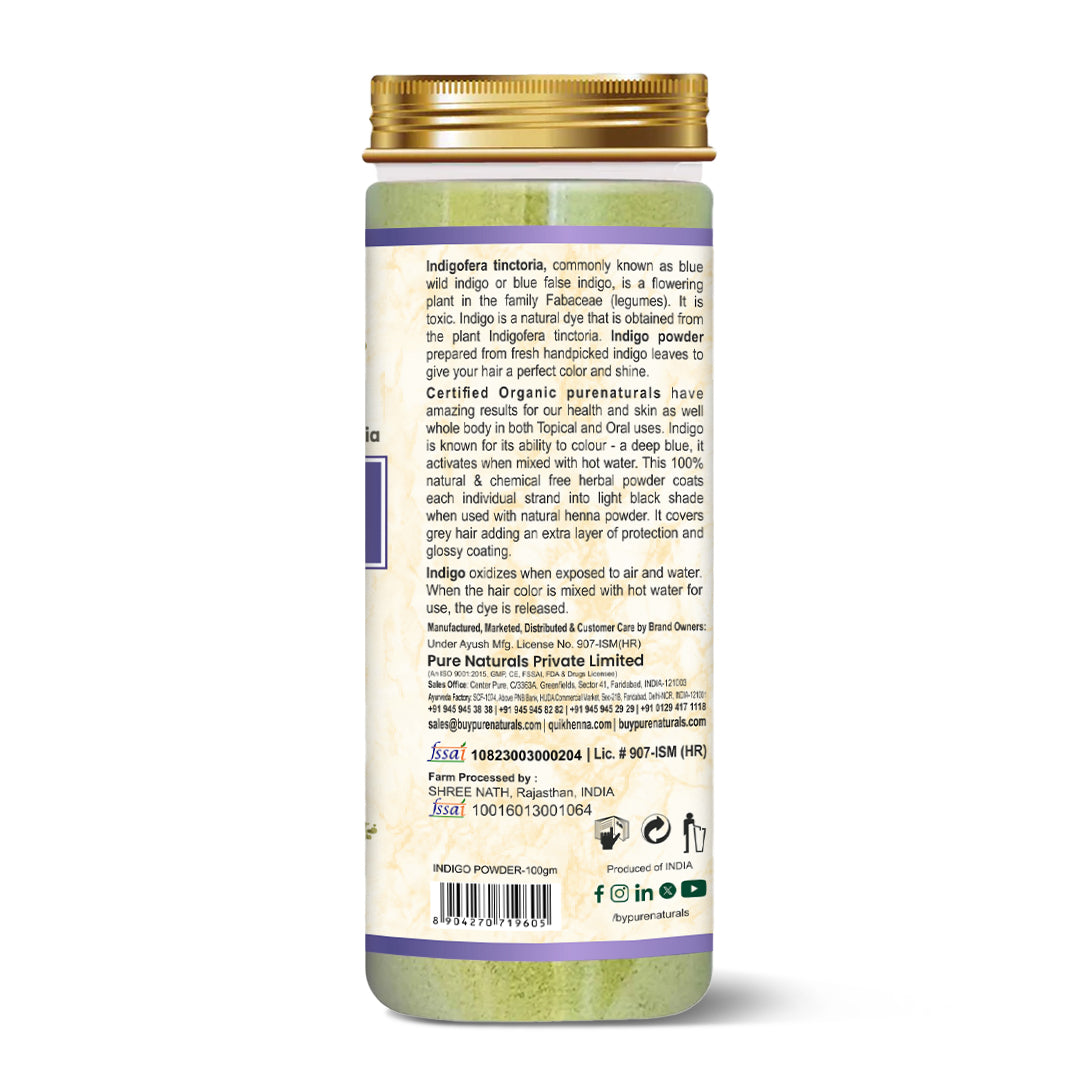 100% Organic Indigo Powder- 100 Gm