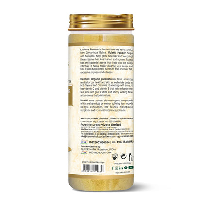 100% Organic Mulethi Licorice Powder- 125 Gm