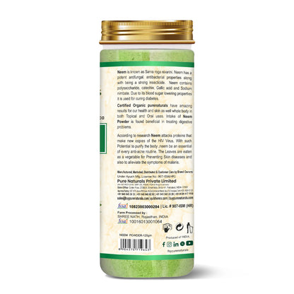 100% Organic Neem Powder- 125 Gm