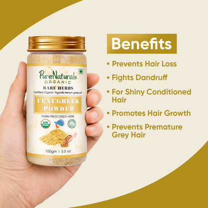 100% Organic Fenugreek Powder- 100 Gm