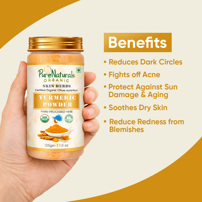 100% Organic Turmeric Powder (Daru Haridra)- 125 Gm