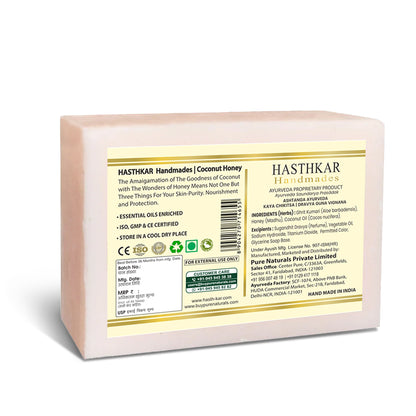 Hasthkar Handmade Glycerine Coconut Milk & Honey Soap- 125gm