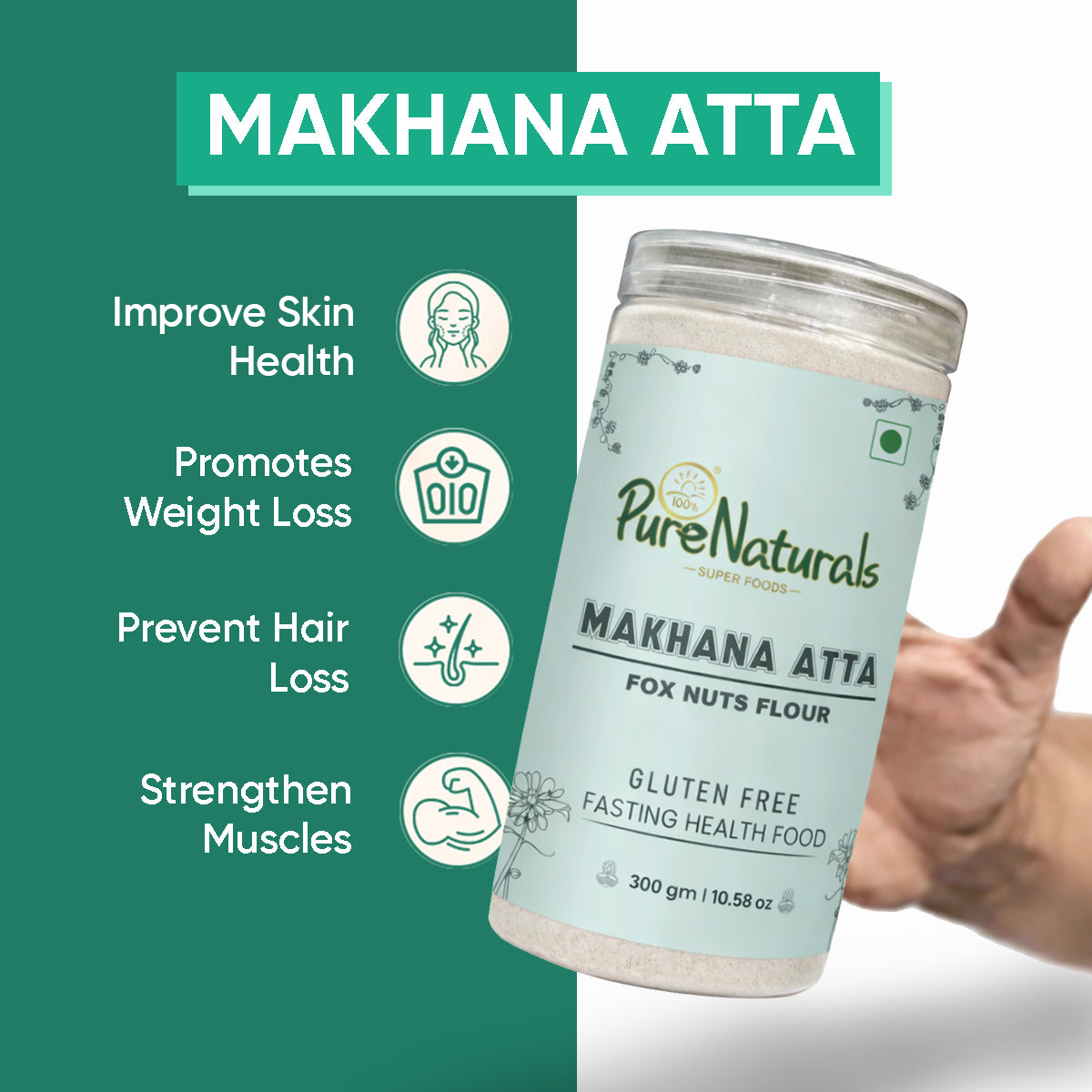 Gluten Free Atta – Makhana (Fox Nut) Flour 300g