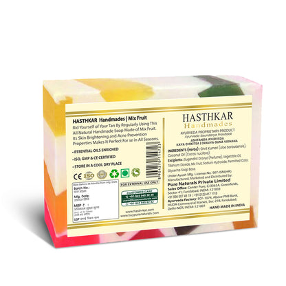 Hasthkar Handmade Glycerine Mix Fruit Soap- 125gm