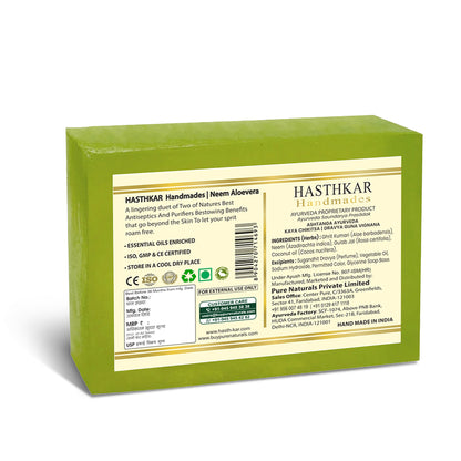 Hasthkar Handmade Glycerine Neem Aloevera Soap- 125gm