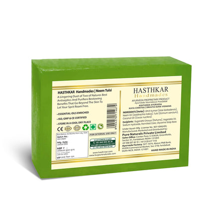 Hasthkar Handmade Glycerine Neem Tulsi Soap- 125gm