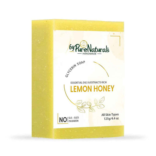 byPureNaturals SLS & Paraben Free Lemon Honey Soap- 125gm