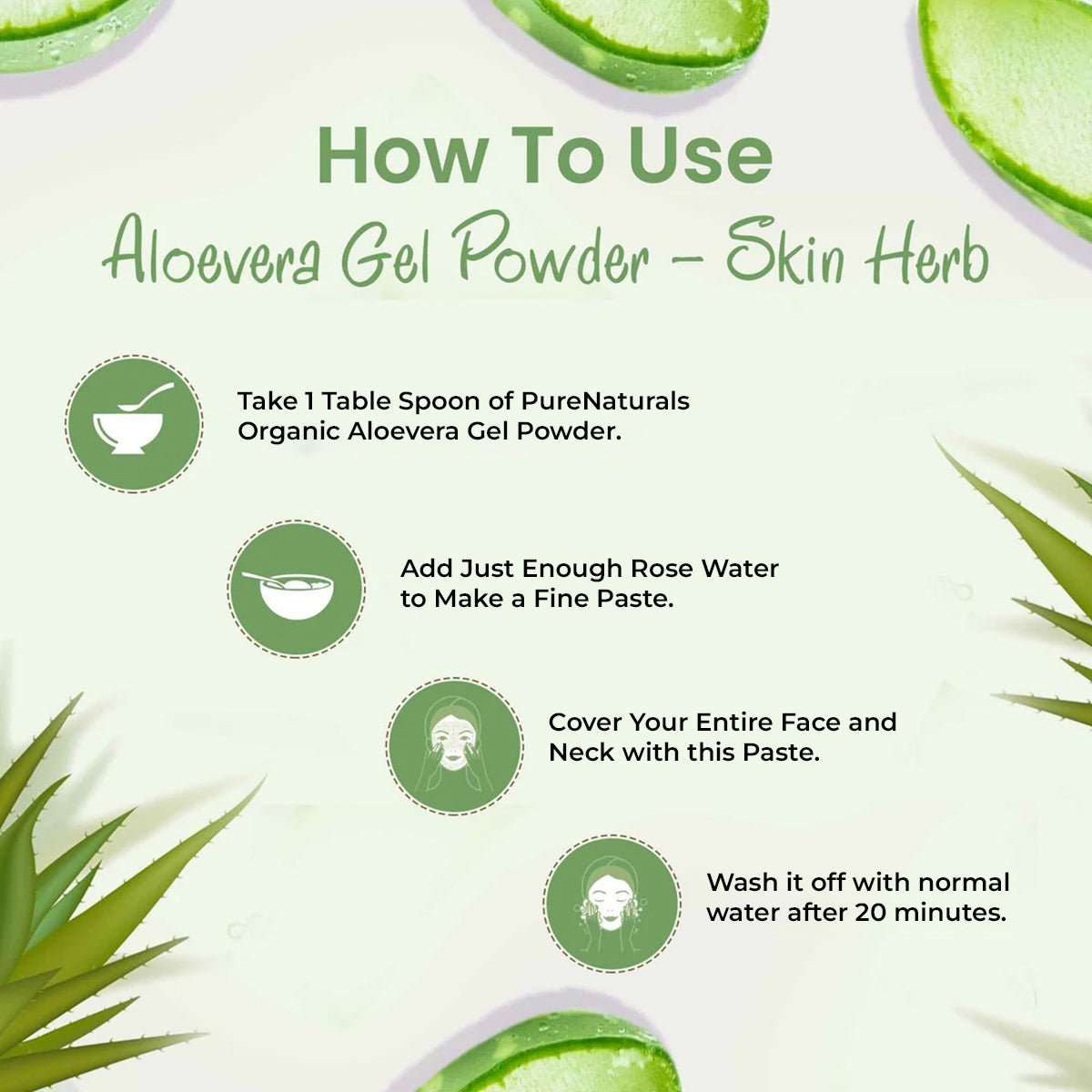 100% Organic Aloevera Gel Powder- 30 Gm
