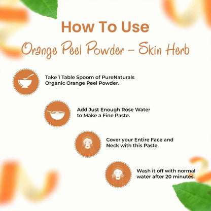 100% Organic Orange Peel Powder- 100 Gm