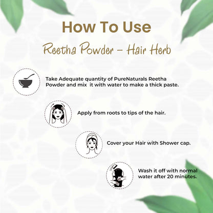 100% Organic Reetha Powder- 125 Gm