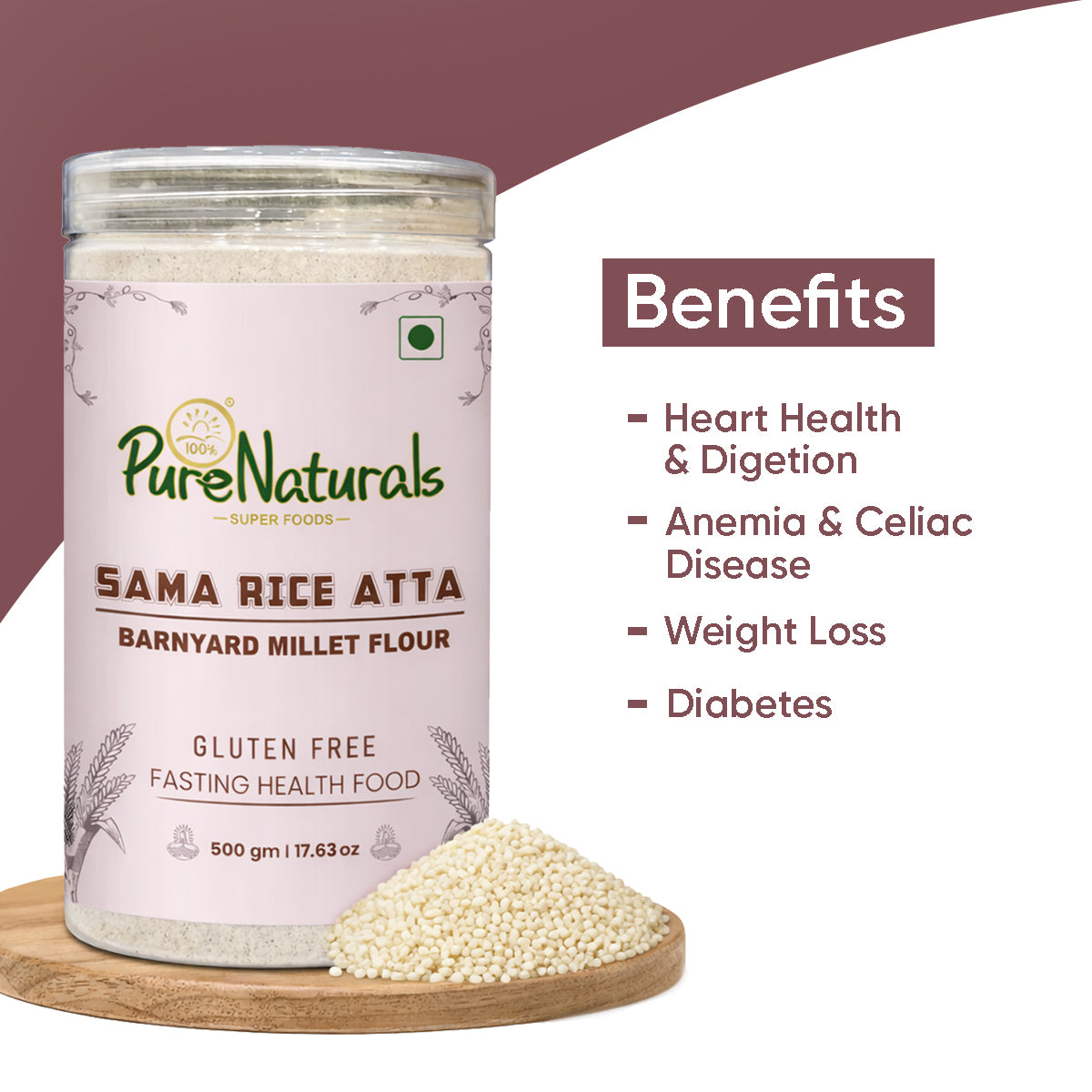 Gluten Free Atta – Sama Rice (Barnyard Millet) Flour 500g