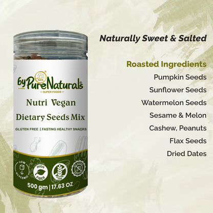 byPureNaturals Nutri Vegan Gluten Free Dietary Seed Mix- 500 Gm - BuyPureNaturals