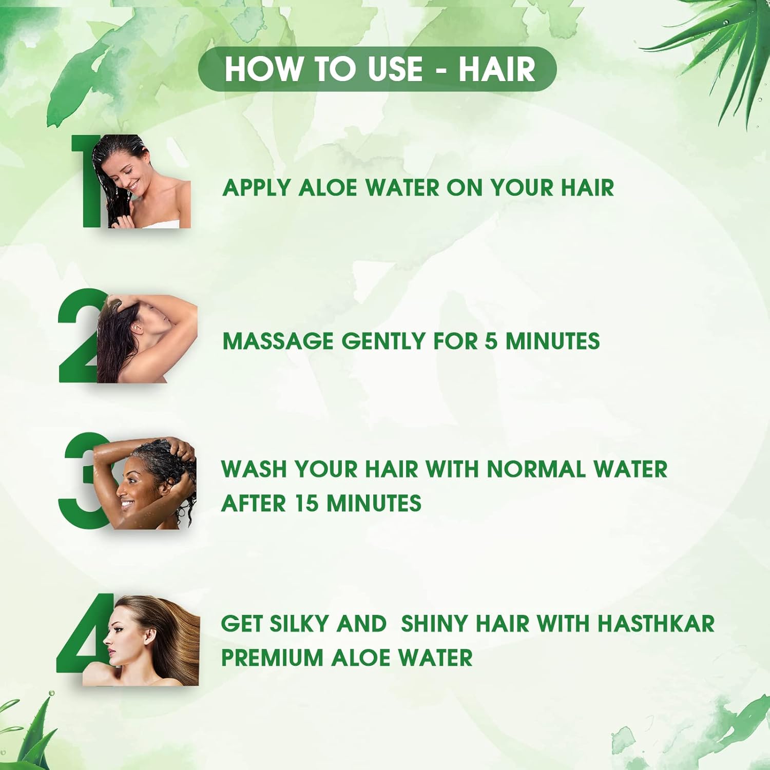 Hasthkar Premium Skin & Hair Toner Aloe Water- 500ml - BuyPureNaturals