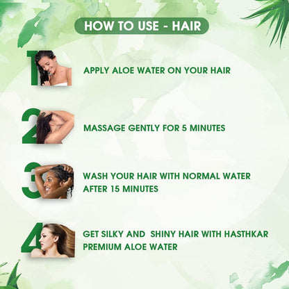 Hasthkar Premium Skin & Hair Toner Aloe Water- 500ml - BuyPureNaturals