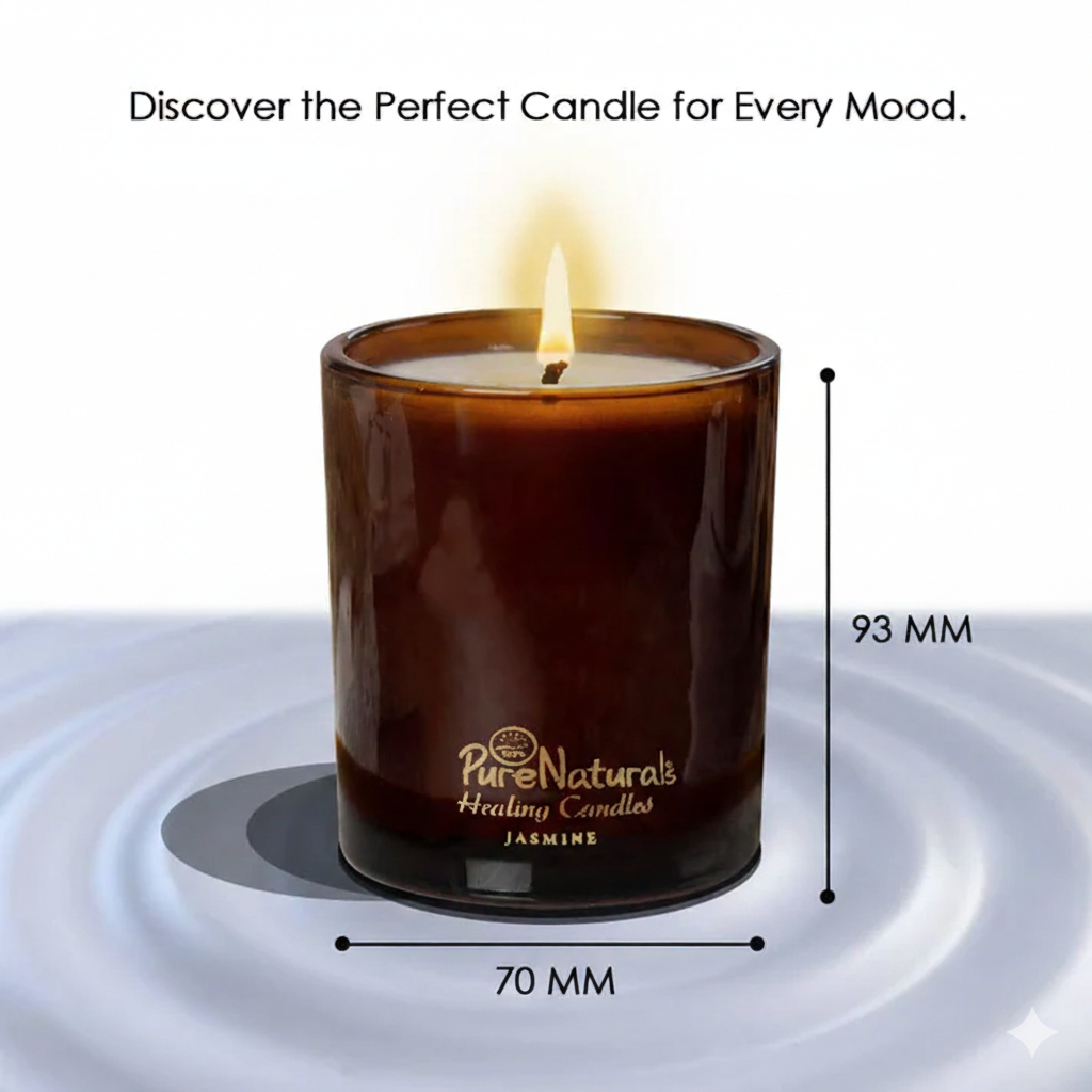 Soy Wax Healing Candles- 200ml Jar (Pack of 3 – Coffee, Ylang Ylang, Cedar and Sandalwood)