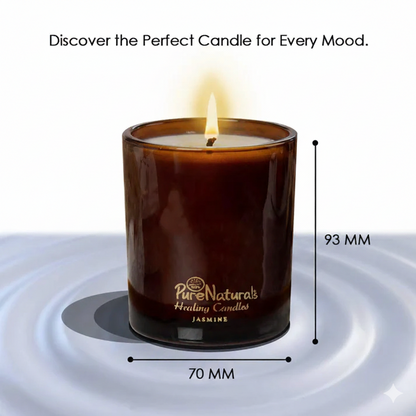 Soy Wax Healing Candles- 200ml Jar (Pack of 3 – Coffee, Ylang Ylang, Cedar and Sandalwood)