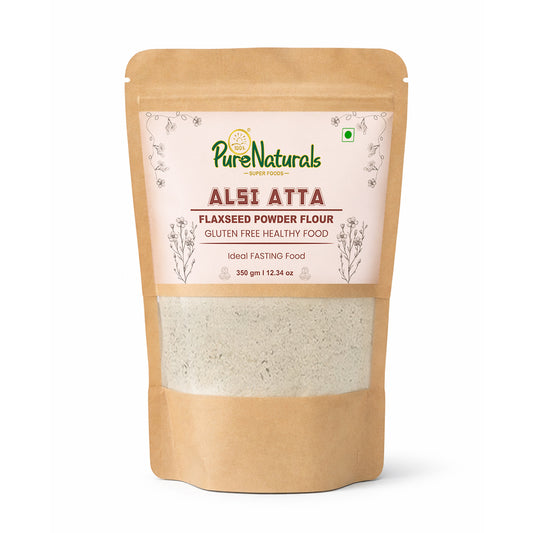 Purenaturals Gluten Free Alsi Atta (Flaxseed Flour) High Fiber Flour – 350g