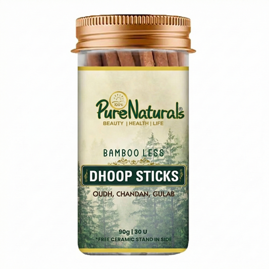 Bamboo Less Incense Dhoop Sticks (Sandalwood, Agarwood & Rose)- 30 Sticks Pack